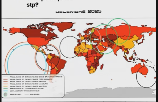 Carte du monde — Décembre 2025